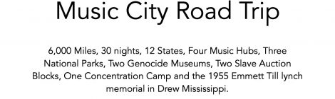 Music City Road Trip. Travel Book by Andrew Brel